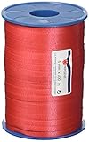 PRÄSENT C.E. PATTBERG Geschenkband rot, 500 Meter Ringelband 5 mm zum Basteln,...