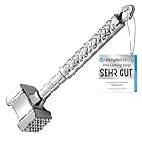 Fleischklopfer Edelstahl spülmaschinenfest - Original Design - Doppelseitiger...