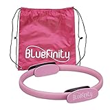 Bluefinity Pilates Ring mit Übungen, Doppelgriff, gepolstert, Widerstandsring...