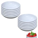 ZXJLWR 12 Stück Dip Schälchen, 7cm Dipschalen, Weiße Sojasauce Schälchen,...