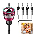 ZHEHNSA Kegelsenker holzbohrer mit senker, senkbohrer holz，bohrsenker mit...