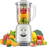 Standmixer, Smoothie Maker für schnelles 3D-Mehrwinkelschneiden, Mixer mit 2...