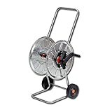 Evenes Schlauchwagen aus verzinktem Stahl Schlauchabgang 3/4' Silber