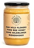 900 g Reiner, Roher Wildblumen Honig 100% Natürlichen – Ungefiltert,...