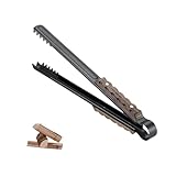 Campingmoon Lange Edelstahl Grillzange Grill und Kohlezange kaminzange Griff aus...