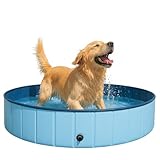 Hundepool faltbar – Robustes Planschbecken Pool für Hunde & Katzen,...