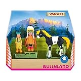 Bullyland 43309 - Spielfiguren Set Indianer Yakari, Regenbogen und kleiner...