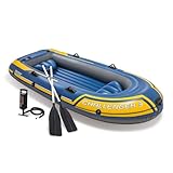 Intex Challenger 3 Set Schlauchboot - 295 x 137 x 43 cm - 3-teilig - Blau /...