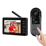 Kabellose Türklingel mit Kamera 1080P Video-Türsprechanlage mit 4,3 Zoll (10,9...