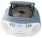 REFLEXION CD-Player mit Kassette und Radio für Netz- und Batteriebetrieb (PLL...