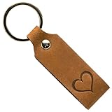ANKERPUNKT Geschenke für Frauen & Frauen Schlüsselanhänger Herz Leder -...