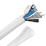 Hocerlu Flexibel 13mm-3 Meter Kabelkanal, Selbstschließend Kabelschlauch...