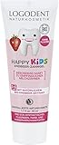 LOGONA Naturkosmetik Happy Kids Erdbeer Zahngel, Für gesunde und starke Milch...