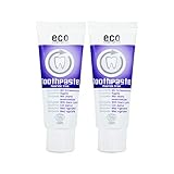 ECO COSMETICS Schwarzkümmel Zahncreme (2 x 75 ml), Bio Zahnpasta, Vegan,...