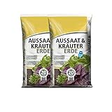 Anzuchterde torfreduziert 40 Liter (2 x 20 Liter) - Aussaaterde für Samen -...