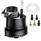 Lnicez Maximale 25W 1500L/H Mini Wasserpumpe Tauchpumpe Förderpumpe Aquarium...