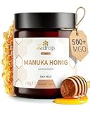 bedrop Manuka Honig mit MGO 500+ XXL Glas - 100% echter Premium Manukahonig aus...