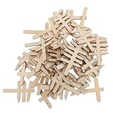 SOPOTUTU 50 Stück Teiliges Mini Holz verkehrsschilder zum Bemalen DIY...