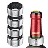 Cable Technologies 4 Teile Edelstahl-Tropfring, PRO Wine Sicherer und...