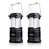 Diealles Campinglampe, 2 Pack 30 LEDs Campinglampe, Faltbare Wasserdicht Camping...
