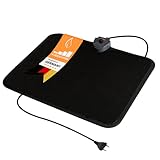 Mi-Heat Infrarot Heizteppich 40x50cm Fußschalter Thermostat 4 Heizstufen bis...