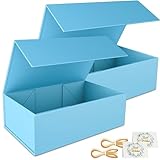 2 Pack Geschenkbox, 24x15x7.6cm Geschenkboxen für Presents with Lids Magnetic...