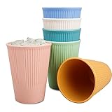 Becher Set, Wiederverwendbare Trinkbecher für Heiße& Kalte...