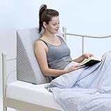 Badum - Rückenkissen - Keilkissen Bett - 60 x 50 x 30 cm - mit Schicht aus...