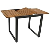 DEGAMO Gartentisch Balkontisch ausziehbar RIVELLO 80/120x70cm, Aluminium...