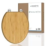 SCHÜTTE WC-Sitz BAMBOO, massiver Bambus Toilettendeckel, nachhaltiger Klodeckel...