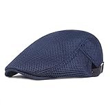 HIQIU Unisex Schirmmütze Baskenmütze Herren Atmungsaktiv Mesh, Flatcap Herren...