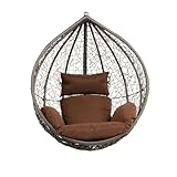 Home Deluxe - Hängesessel Cielo - Grau, nur Korb - inkl. Sitz- und...