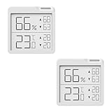 2 Stück - OPPERD Hygrometer Raumthermometer - Kleiner Digitaler...
