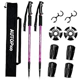 AUTOPkio Walking Stöcke Trekkingstöcke, Nordic Walking Stöcke Verstellbar...