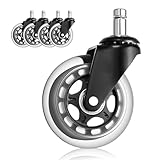 Bürostuhl Rollen 11x22mm, 5 Stück Leise rollen für bürostühle, mit MAX 400...