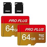 Micro SD Karte 64GB, 2 Pack Speicherkarte Micro SD Card mit Adapter Mini Karte...