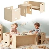 Bellabino Aki Kindersitzgarnitur - Kindermöbel Set 3 teilig - 2in1...