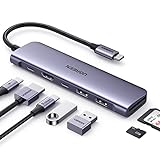 UGREEN USB C Hub mit 4K HDMI, 100W PD, USB C und 2 USB A 3.0 Datenports,...
