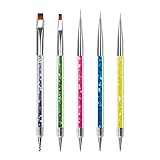 Sularpek 5 Stück Nagel Pinsel Set, Nageldesign Pinsel, Nail Art Dotting Tools,...