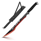 KOSxBO Machete mit roter Klinge Troodon Dinosaurier Edition - Gesamtlänge 63cm,...