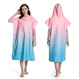 Mokani Badeponcho Damen & Herren, Ultraleicht Und Schnelltrocknend, Microfiber...