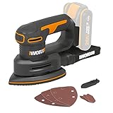 WORX WX822.9 Akku-Dreieckschleifer 20V – Elektrische 20V Schleifmaschine für...