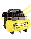 WELDINGER Flüster Kompressor FK 135 pocket ölfrei 1100 W Luftabgabe 135 l...
