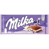 Milka Alpen-Milchcréme 1 x 100g I Alpenmilch-Schokolade I mit Alpenmilch...