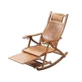 Zero Gravity Lounge Chair, Holz-Schaukelstuhl für drinnen und draußen mit...