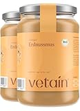 VETAIN Bio Erdnussmus Cremig - 100% Bio-Erdnüsse - vegane Erdnussbutter - reich...