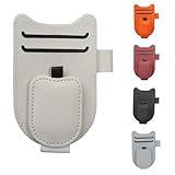 BURENZHAYA Brillenhalter für Auto Sonnenblende, Auto Sonnenbrillenhalter, Leder...