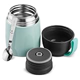 Noxtioanip Thermobehälter für Essen 450ml, Edelstahl Warmhaltebehälter...