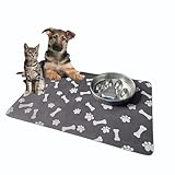 Futtermatte Hund Katzen rutschfest, super saugfähige 60x40 cm Unterlage...