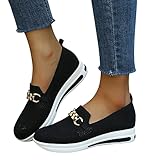 Sneaker Damen Weiss Bequem Breite Schuhe Turnschuhe Sportschuhe Leichtgewichts...